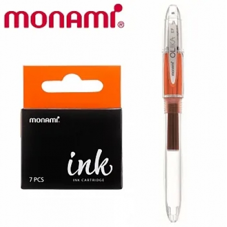 (組合包) MONAMI OLIKA EF 透明細字鋼筆+卡...