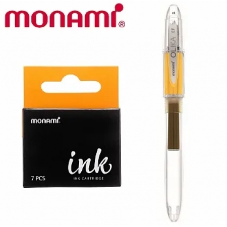(組合包) MONAMI OLIKA EF 透明細字鋼筆+卡...