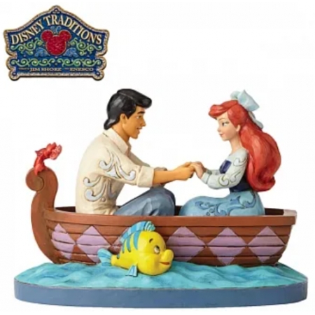 【正版授權】Enesco 小美人魚與王子 塑像 公仔 精品雕塑 艾莉兒 Ariel 迪士尼 Disney