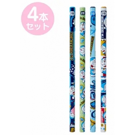 Sanrio 2B袋裝鉛筆 4入 哆啦A夢