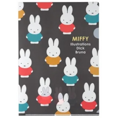 【square】MIFFY米飛兔A4資料夾 ‧ 排列