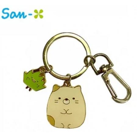 【日本正版授權】角落生物 金屬鑰匙圈 吊飾/鑰匙圈 角落小夥伴 San-X -小貓款