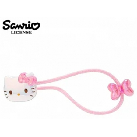 【日本正版授權】凱蒂貓 造型髮圈 髮束/髮飾 Hello Kitty 三麗鷗 - 粉色款