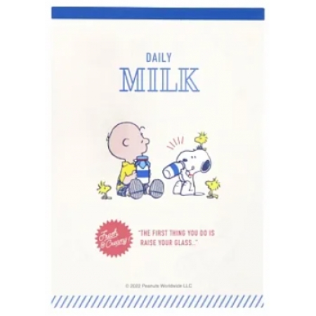 【sun star】Snoopy Milk Stand系列 便條本 ‧ 牛奶