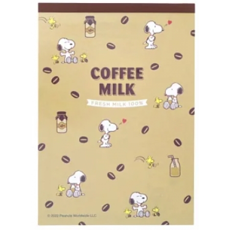 【sun star】Snoopy Milk Stand系列 便條本 ‧ 咖啡牛奶