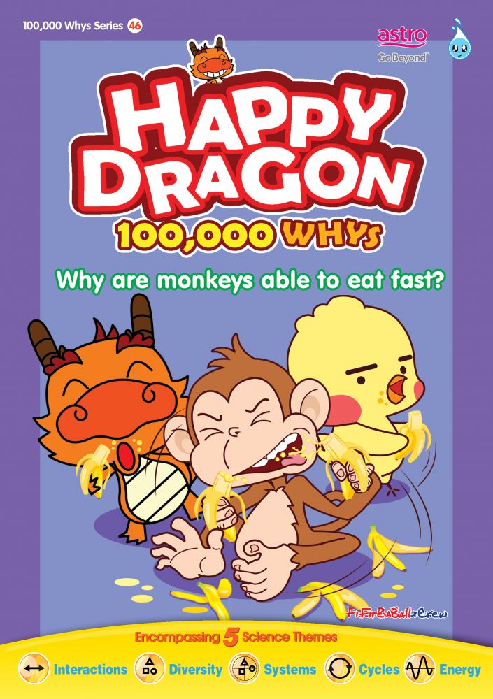 HAPPY DRAGON # 46 ~ WHY ARE MONKEYS ABLE TO EAT FAST ?